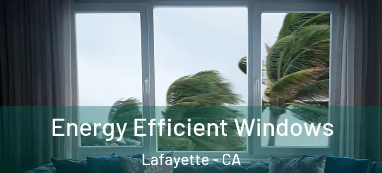  Energy Efficient Windows Lafayette - CA