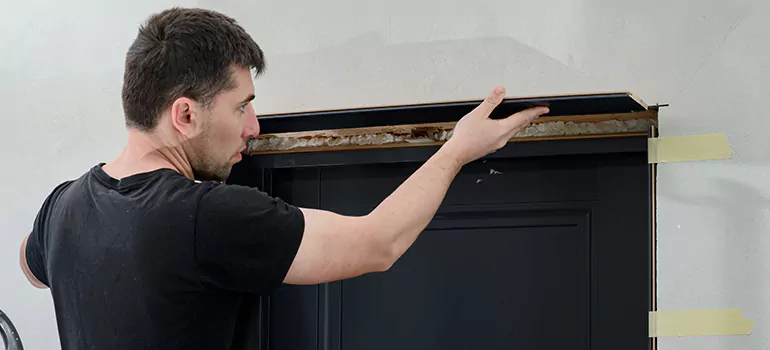 Wood Door Hole Repair in Lafayette, CA
