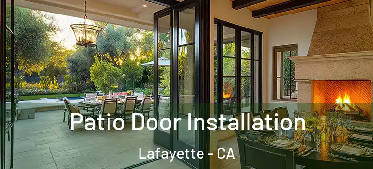  Patio Door Installation Lafayette - CA