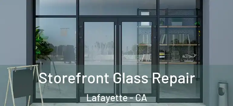  Storefront Glass Repair Lafayette - CA