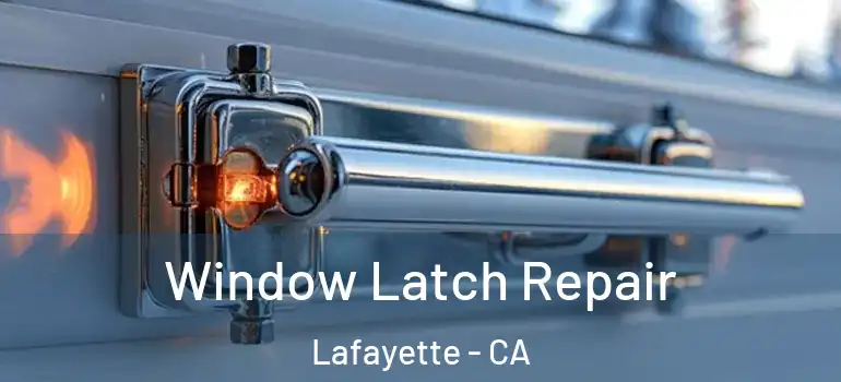  Window Latch Repair Lafayette - CA